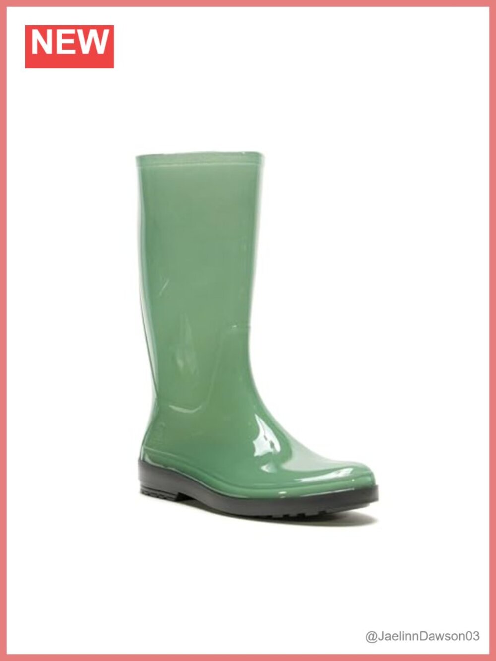 Waterproof Mid-Calf Rain Boots with Buckle - Women's Rubber Boots for All